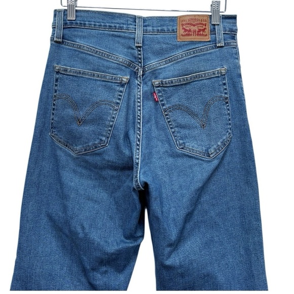 Levi's Ribcage High Rise Straight Ankle Jeans Size 29 - Picture 5 of 8